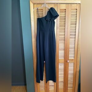 Eliza J One Shoulder Wide Leg Jumpsuit